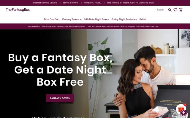 The Fantasy Box homepage