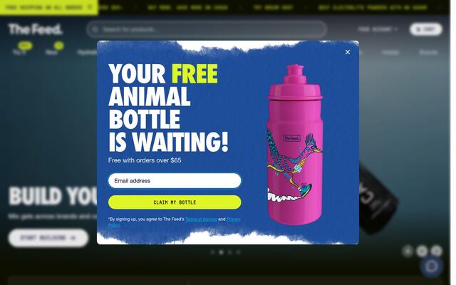 The Feed homepage