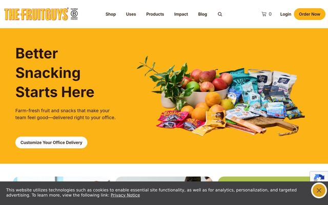The FruitGuys homepage