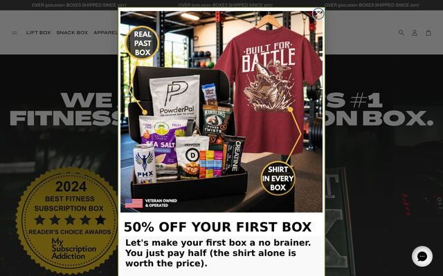 The Lift Box homepage