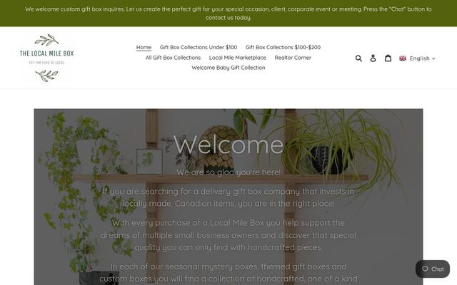 The Local Mile Box homepage