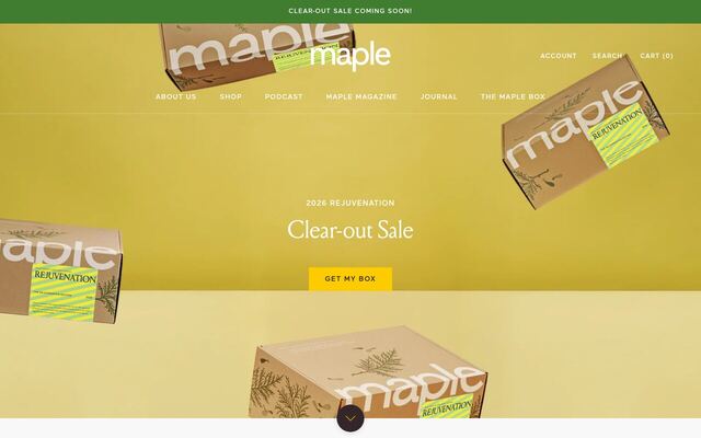 The Maple Box homepage