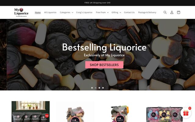 The MyLiquorice Club homepage