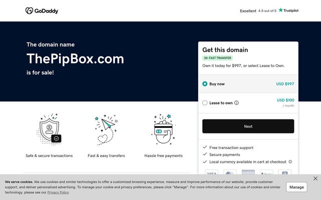 The Pip Box homepage