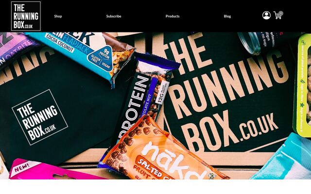 The Running Box homepage
