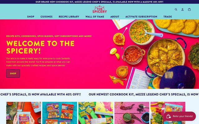 The Spicery homepage