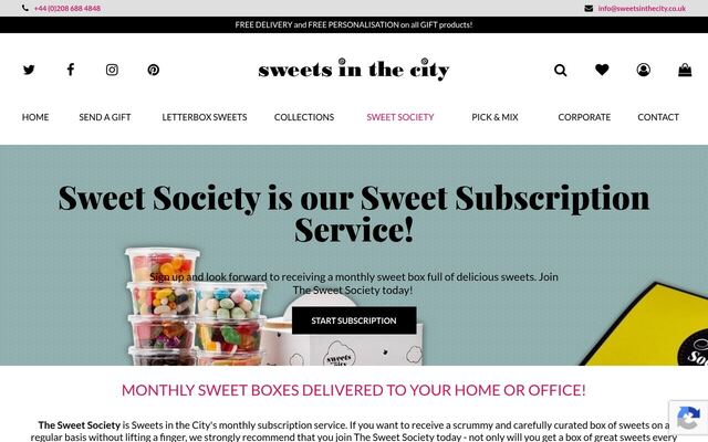 The Sweet Society (Sweets in the City) homepage
