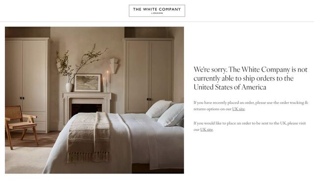 The White Company homepage