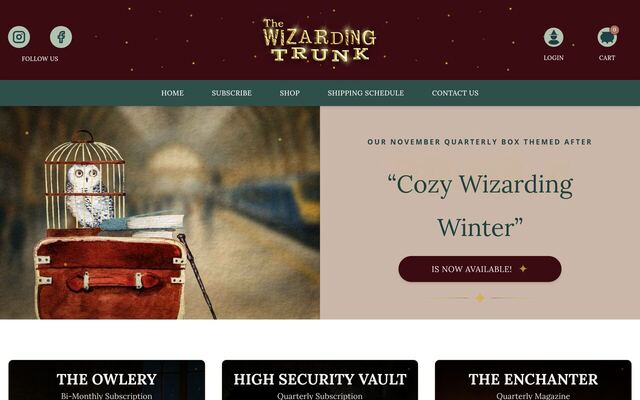 The Wizarding Trunk homepage