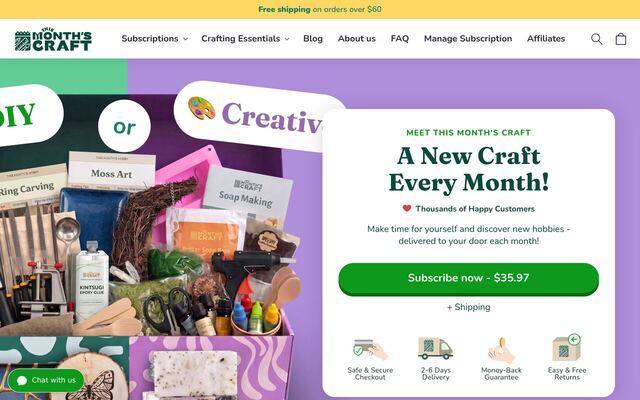 This Month's Craft homepage