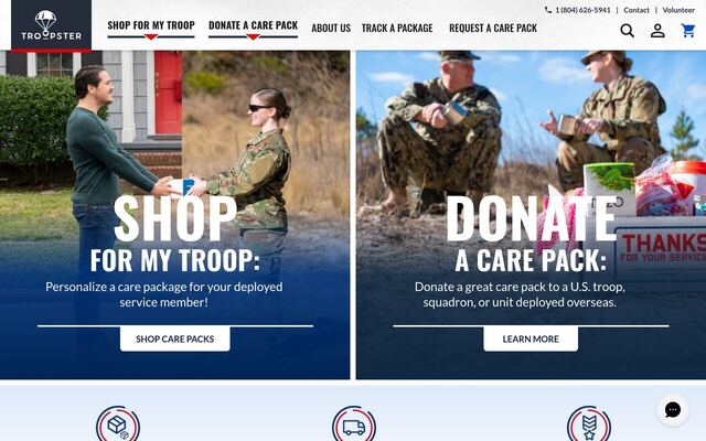 Troopster homepage