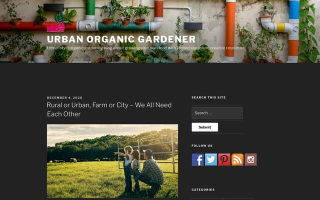 Urban Organic Gardener Seeds-of-the-Month Club homepage
