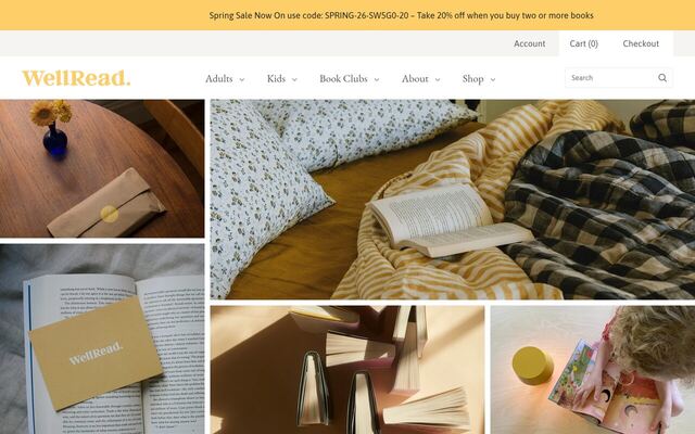 WellRead homepage