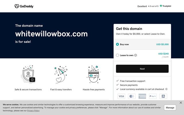 White Willow Box homepage
