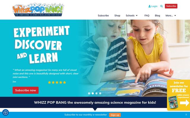 Whizz Pop Bang homepage
