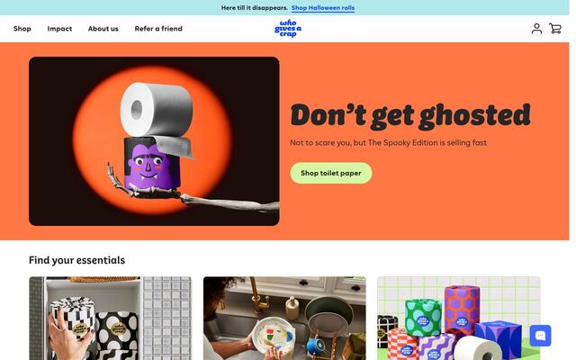 Who Gives A Crap homepage