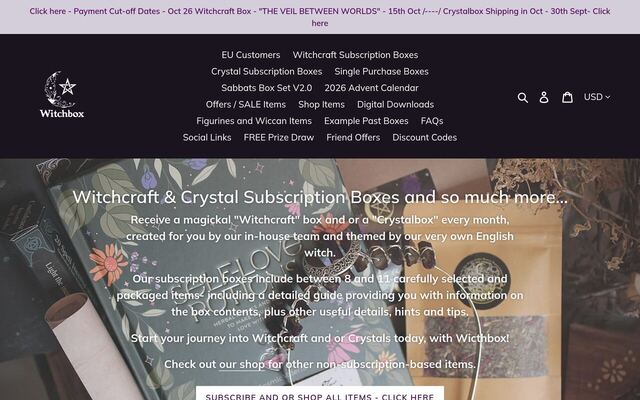 Witchbox homepage