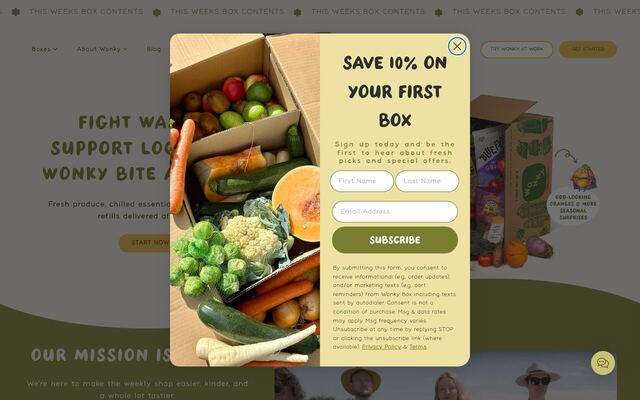 Wonky Box homepage