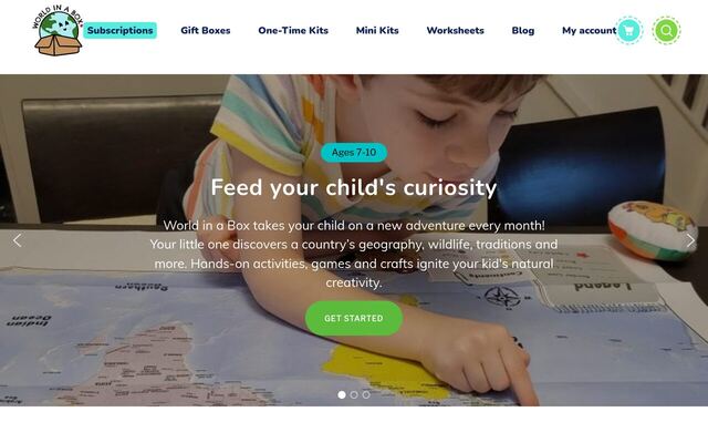 World in a Box homepage