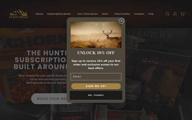 Yukon Ridge Box homepage