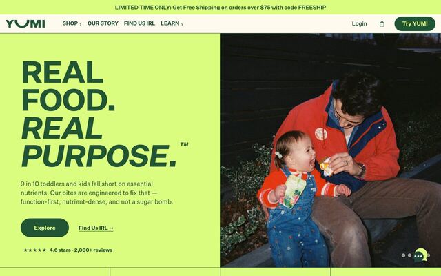 Yumi homepage
