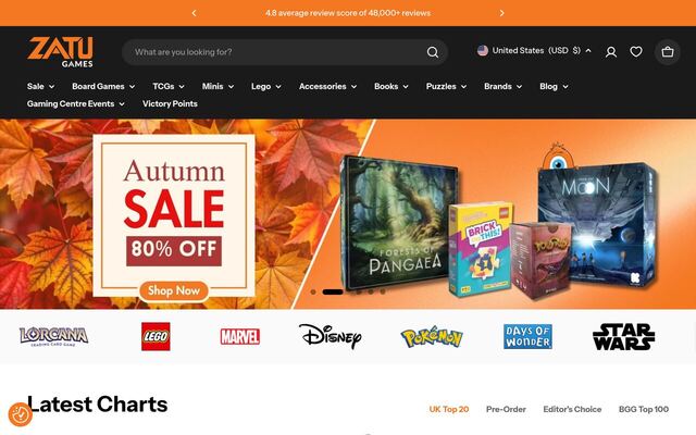 Zatu Games Subscription Boxes homepage