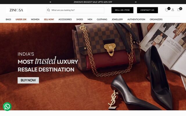 Ziniosa homepage